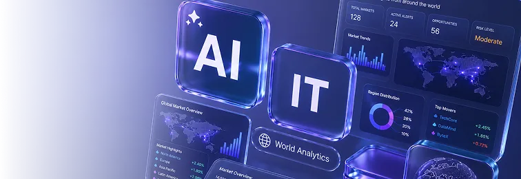 Carta aliran analitik untuk saham IT dan AI